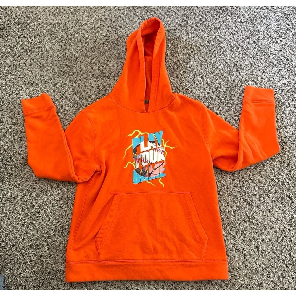 Tek Gear Boys Orange "Play Your Game" Hoodie Size Medium